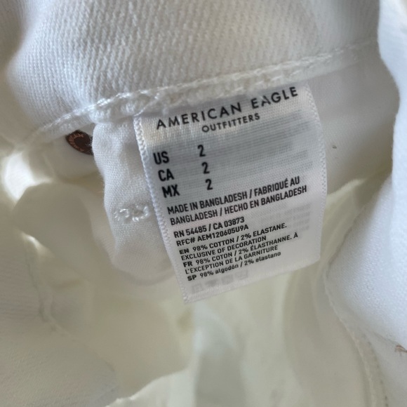 white high waisted jean shorts - Picture 5 of 5